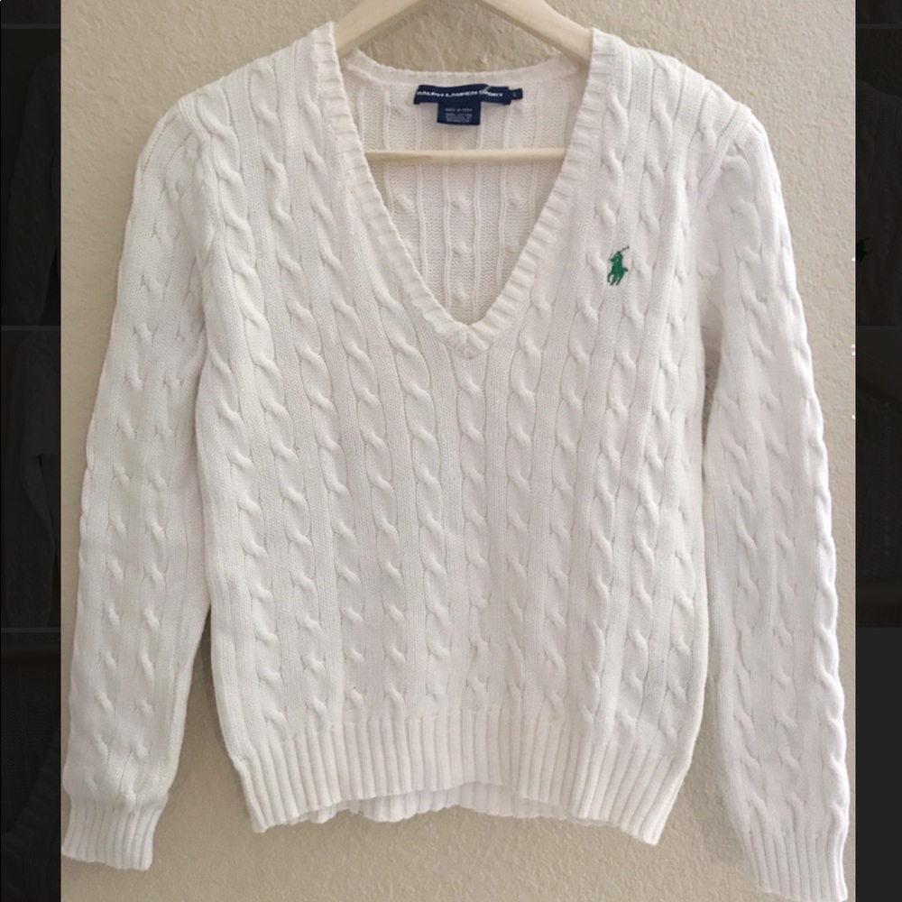 Knitted Ralph Lauren V neck Sweater